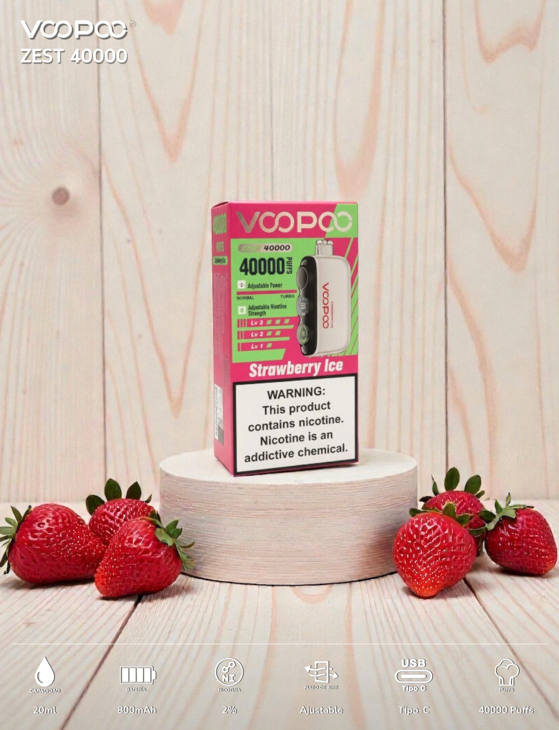 VOOPOO ZEST 四萬口|最強拋棄式口糧  三檔尼古丁調節 可調氣流|一次性  電子煙| 拋棄式 | 可重複充電 | 正品現貨供應