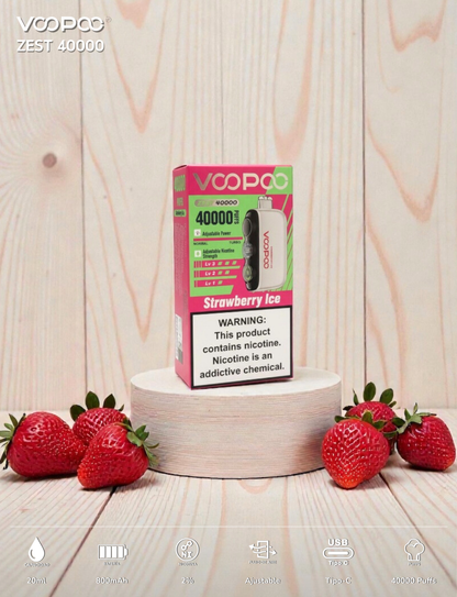 VOOPOO ZEST 四萬口|最強拋棄式口糧  三檔尼古丁調節 可調氣流|一次性  電子煙| 拋棄式 | 可重複充電 | 正品現貨供應