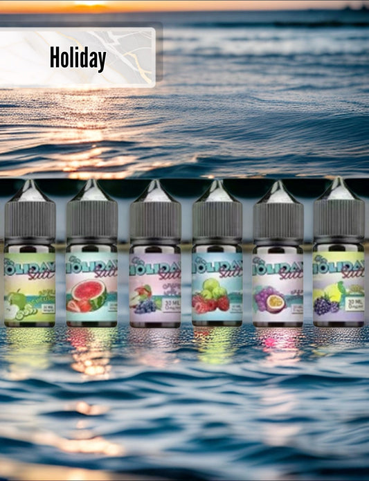 原裝正品 買5送1免運  假日鹽  30ML 35MG  電子煙油 煙油 小煙油 丁鹽