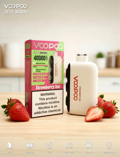 VOOPOO ZEST 四萬口|最強拋棄式口糧  三檔尼古丁調節 可調氣流|一次性  電子煙| 拋棄式 | 可重複充電 | 正品現貨供應