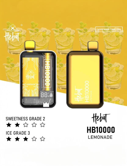 HEBAT 喜貝10000口一次性電子煙| 拋棄式 | 可重複充電 | 正品現貨供應