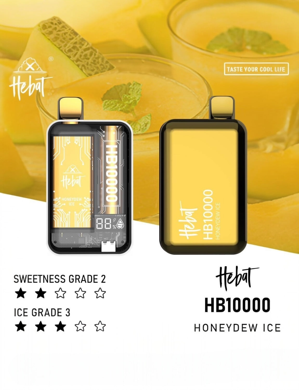 HEBAT 喜貝10000口一次性電子煙| 拋棄式 | 可重複充電 | 正品現貨供應