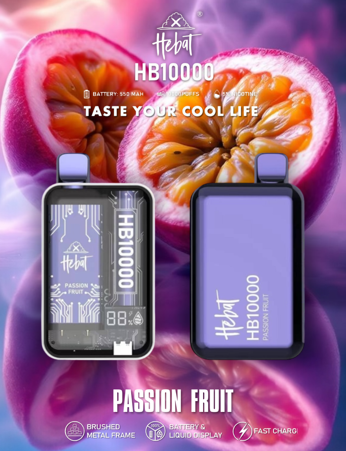HEBAT 喜貝10000口一次性電子煙| 拋棄式 | 可重複充電 | 正品現貨供應