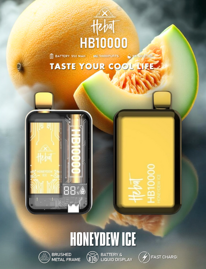 HEBAT 喜貝10000口一次性電子煙| 拋棄式 | 可重複充電 | 正品現貨供應