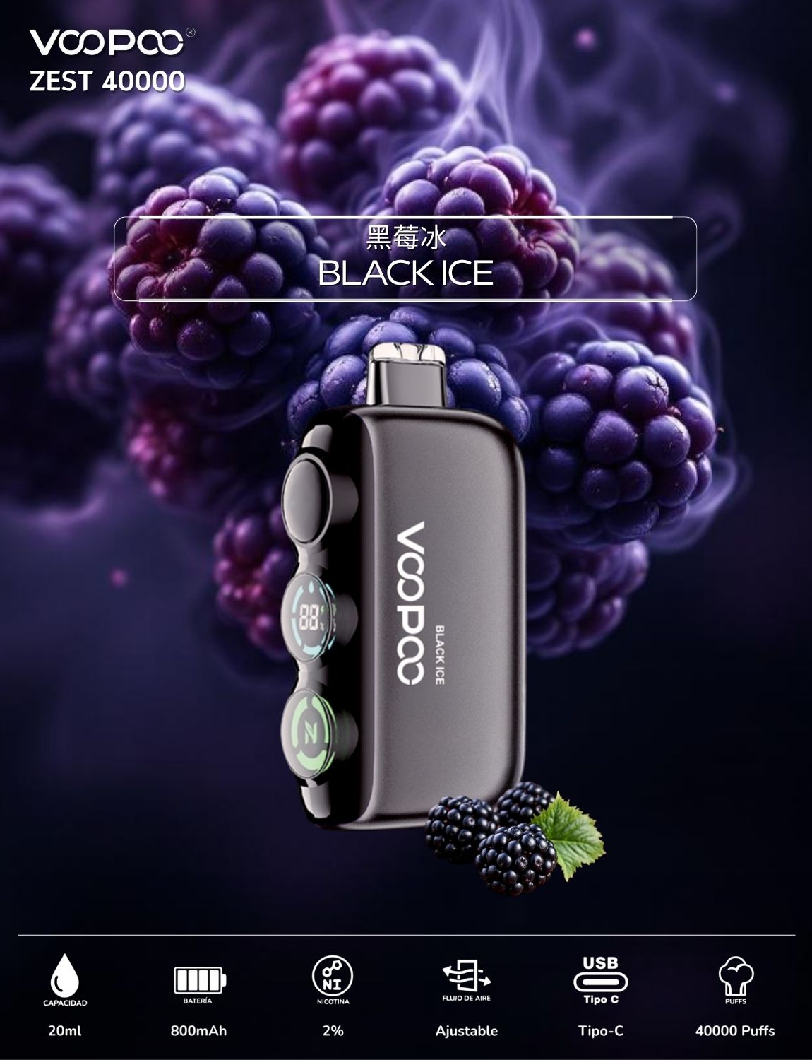 VOOPOO ZEST 四萬口|最強拋棄式口糧  三檔尼古丁調節 可調氣流|一次性  電子煙| 拋棄式 | 可重複充電 | 正品現貨供應